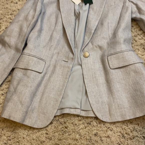 Herringbone Linen Blazer - Picture 4 of 7